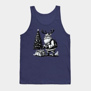 Santa Claus in rendeer hat Tank Top